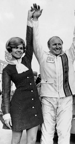 Betty Jo Thigpen with her husband late Cale Yarborough when he won the 1968 Atlanta 500